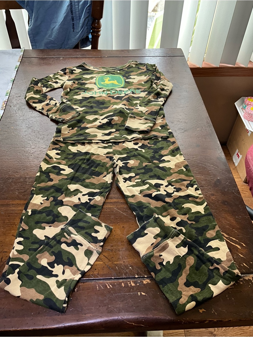 Boys size 7 John Deere pj set